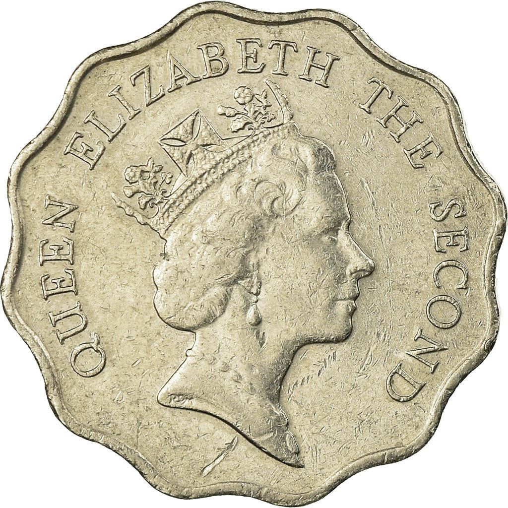 香港 | 2ドル硬貨 | エリザベス2世 | Km:60 | 1985年 - 1992年