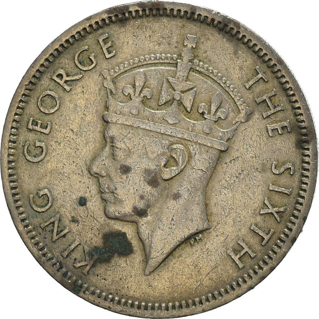 香港 | 50セント硬貨 | ジョージ6世 | Km:27 | 1951