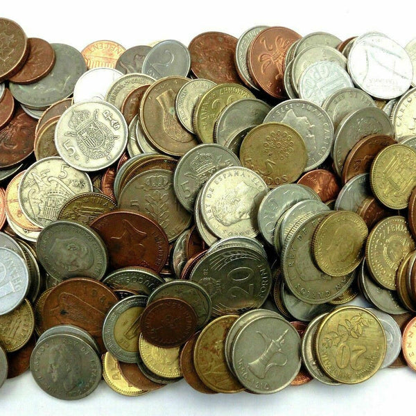 World. Lotto Di 8 Kg Di Monete Mondiali - Foto 13