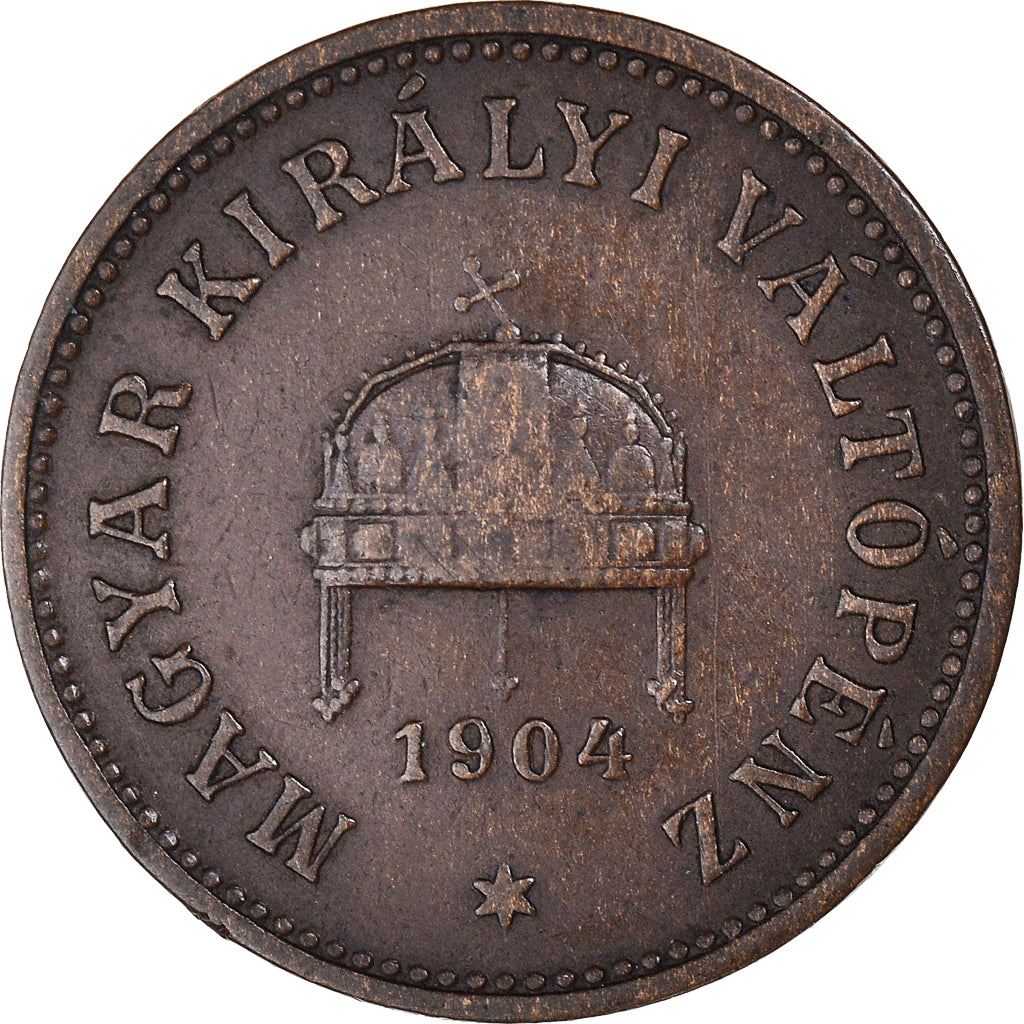 Hungary 2 Filler Coin | Franz Joseph I | Holy Crown | KM481 | 1892 - 1
