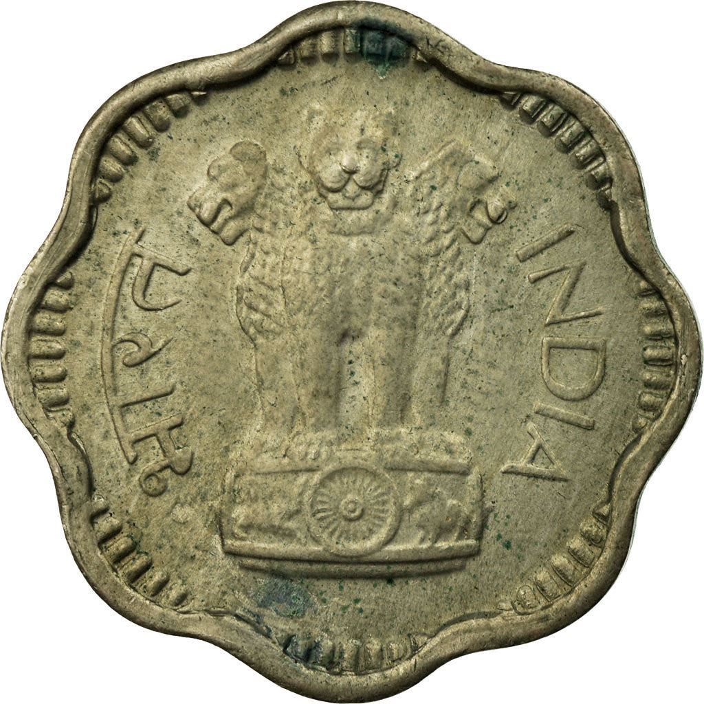 India | 10 Paise Coin | Ashoka lion | Km:25 | 1964 - 1967