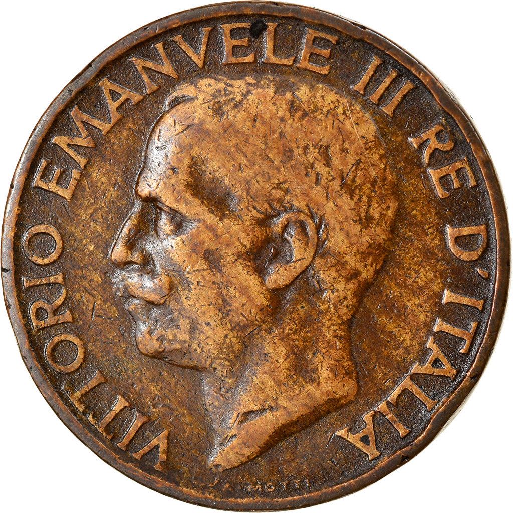 Italy Coin 10 Centesimi - Vittorio Emanuele III | honeybee | Flower |