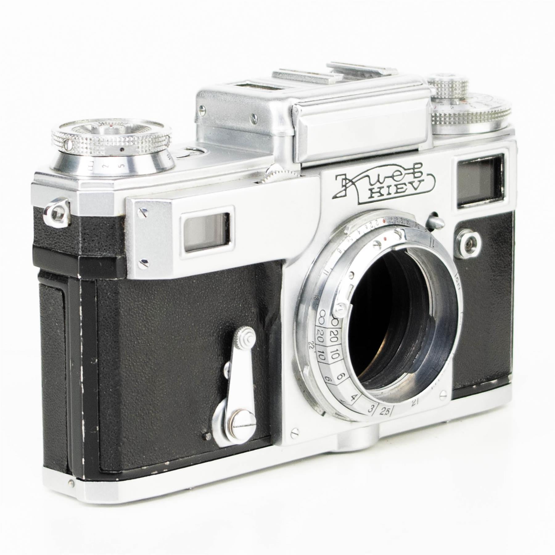 ビンテージ】Kiev(キエフ) フィルムカメラ 50mm f/2 レンズ付き Yahoo