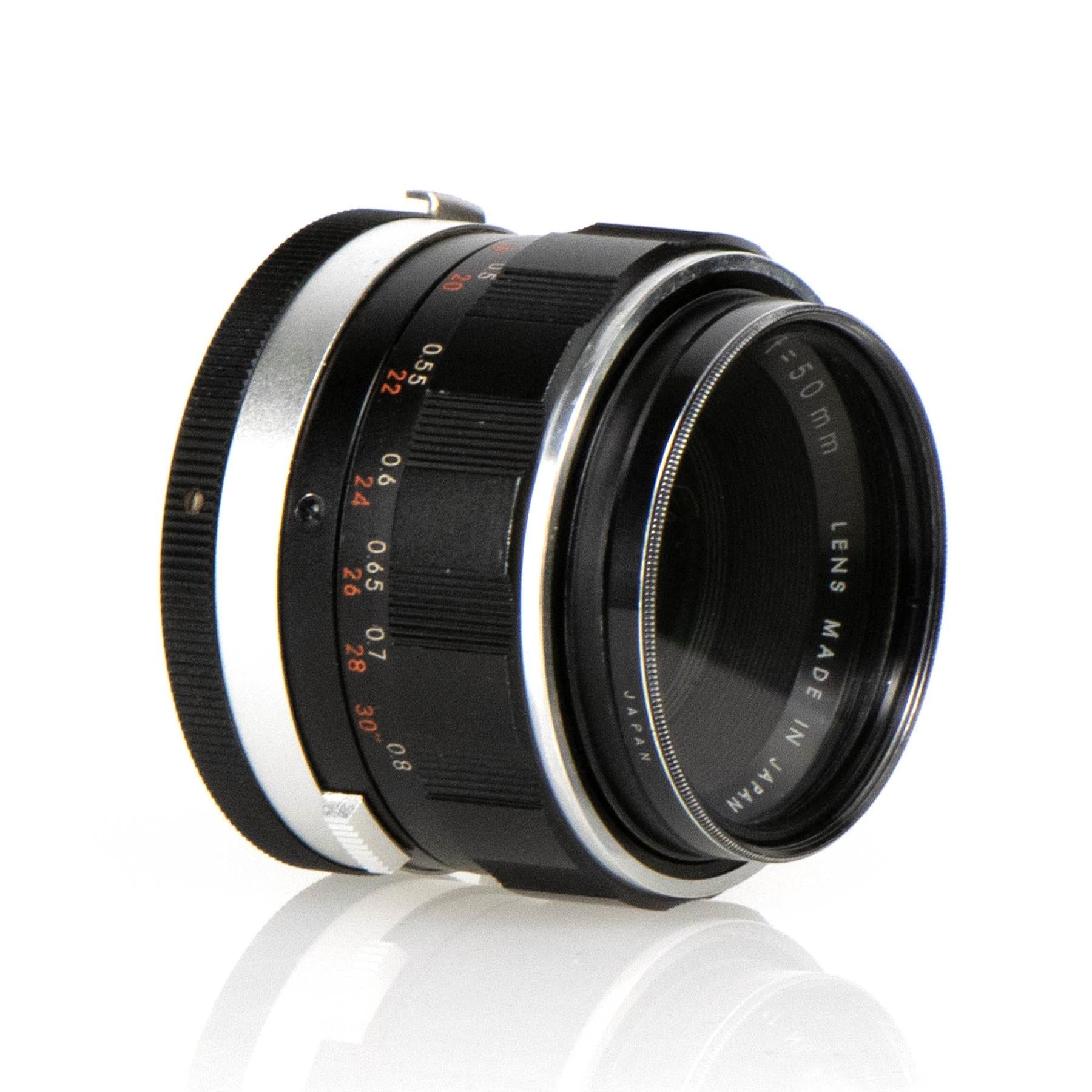 Miranda F Camera | Auto Miranda 50mm f1.9 | M44 | White | Japan | 1963