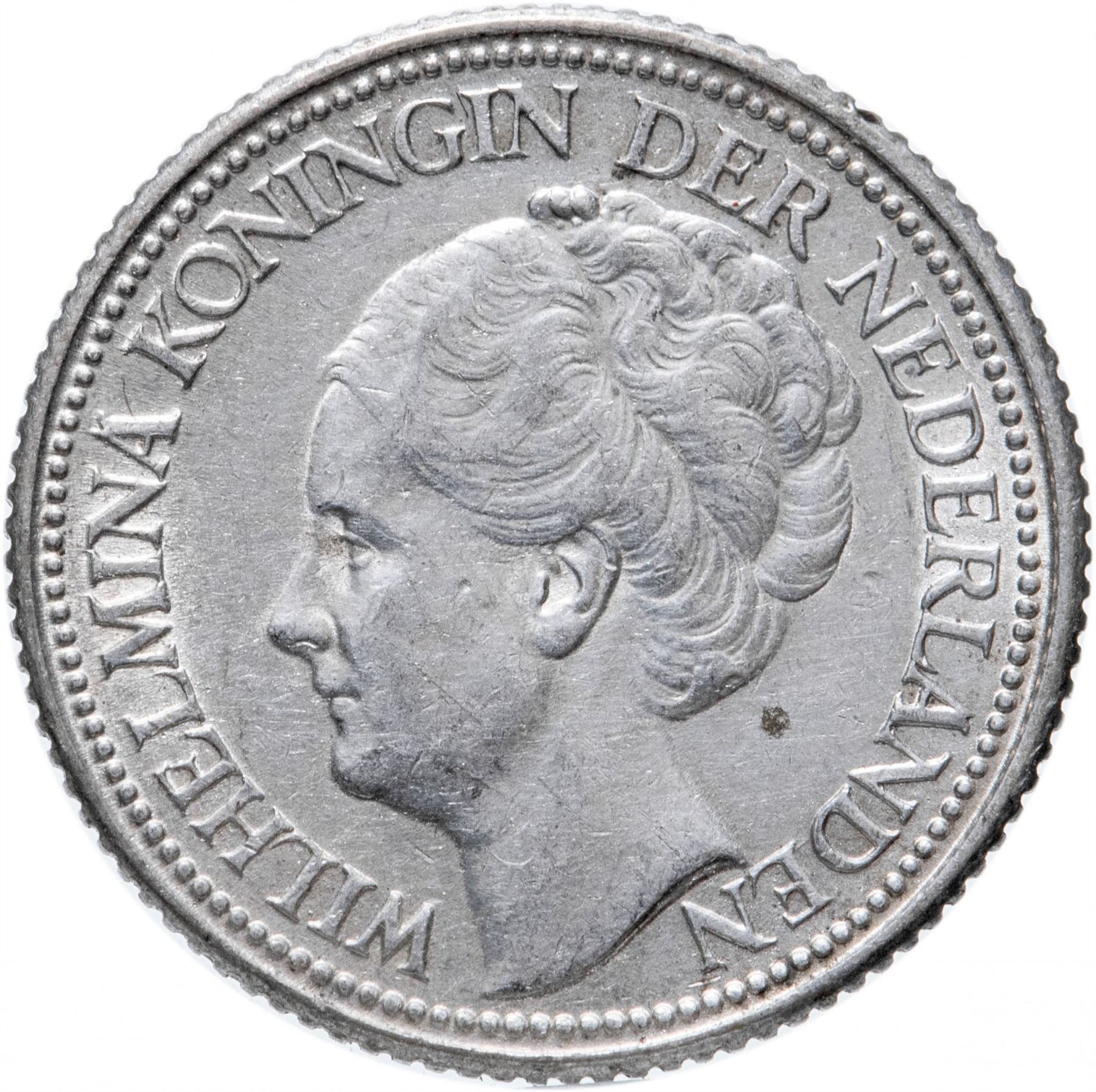 オランダ コイン 25セント | クイーン ウィルヘルミナ | KM164 | 1926