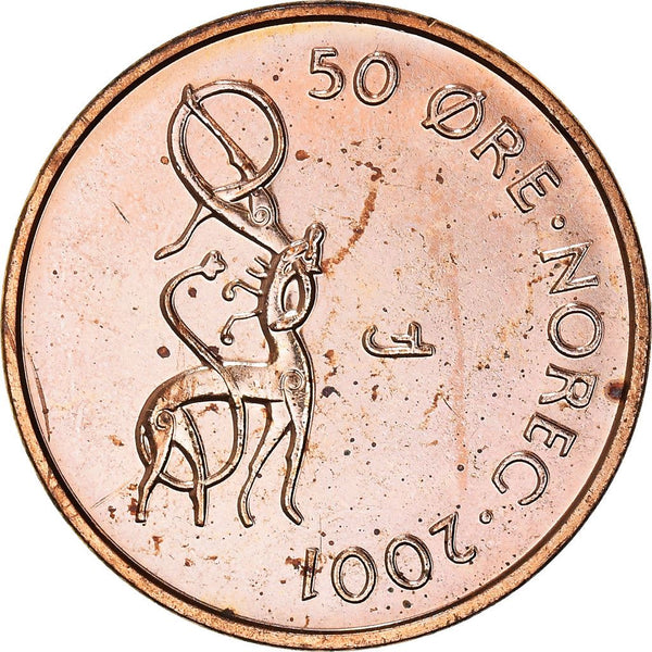 Norway-50-Ore-Harald-V-Coin-