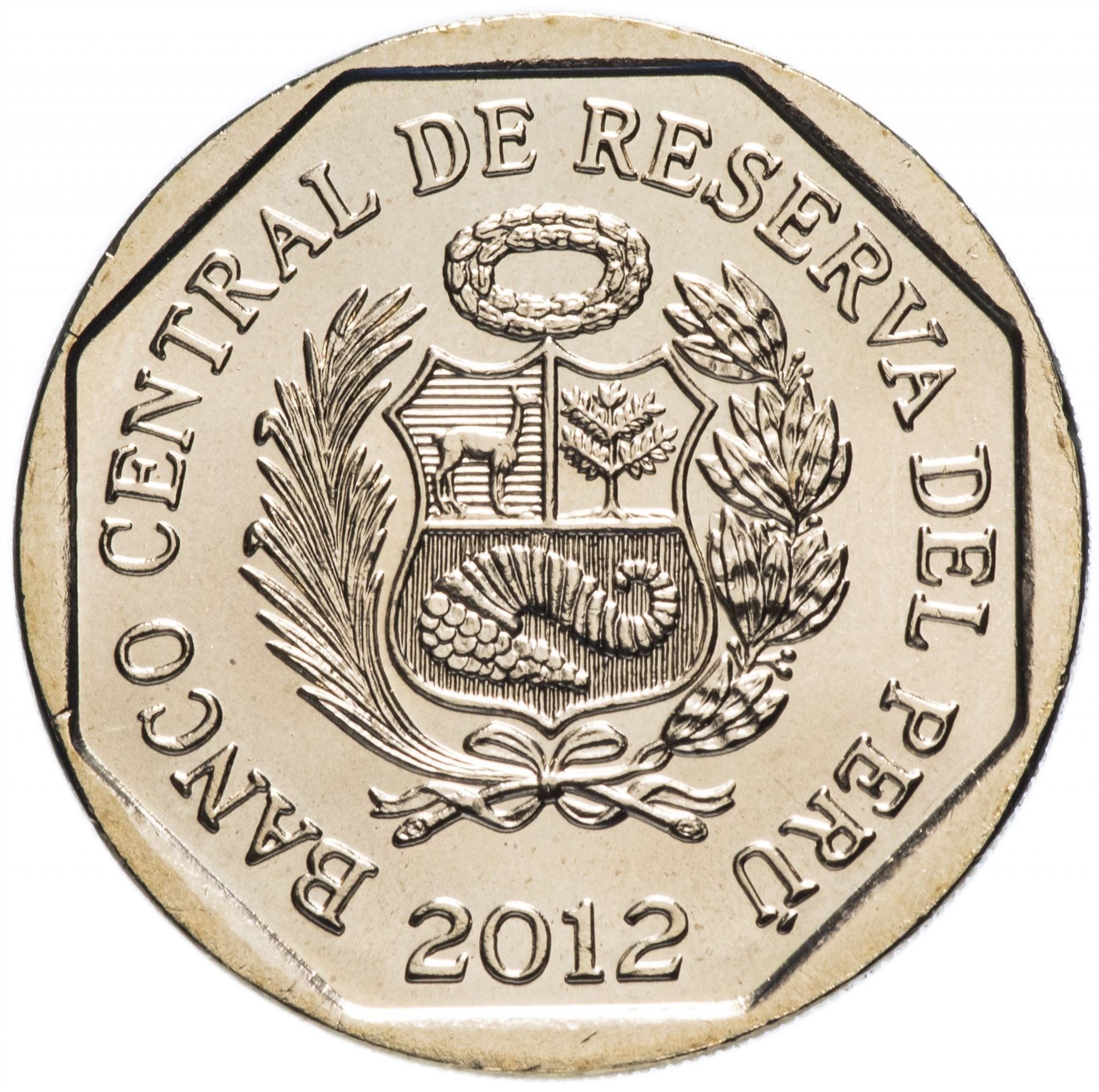 Peru | 1 Nuevo Sol Coin | Monolith of Kuntur Wasi | KM365 | 2012
