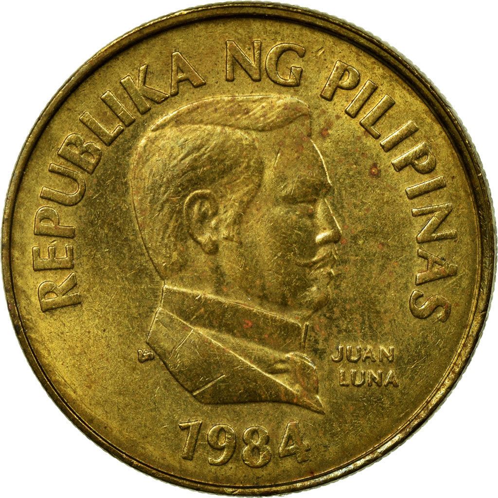 Philippines 25 Sentimo Coin | large type | KM241.1 | 1983 - 1990