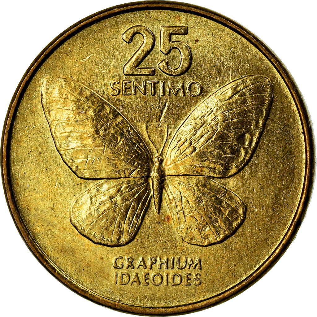 Philippines 25 Sentimo Coin | small type | KM241.2 | 1991 - 1994