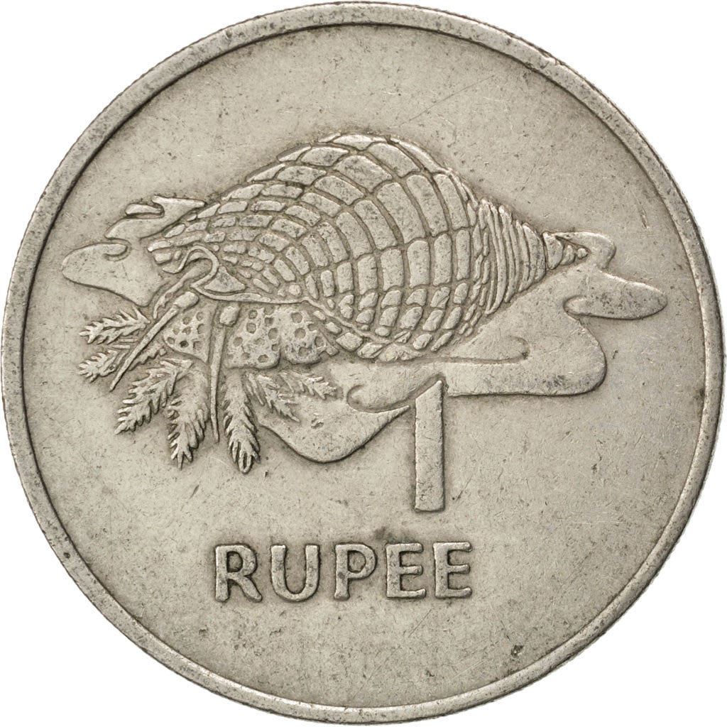 Sea Shell Coin Seychelles | 1 Rupee Coin | Conch shell | Km:35 | 1977