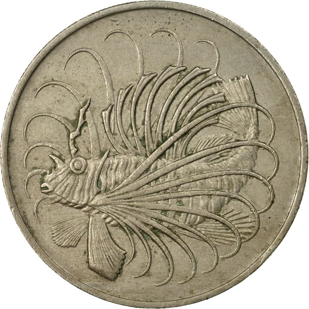 Singapore 50 Cents Coin | KM5 | 1967 - 1985 Copper-nickel