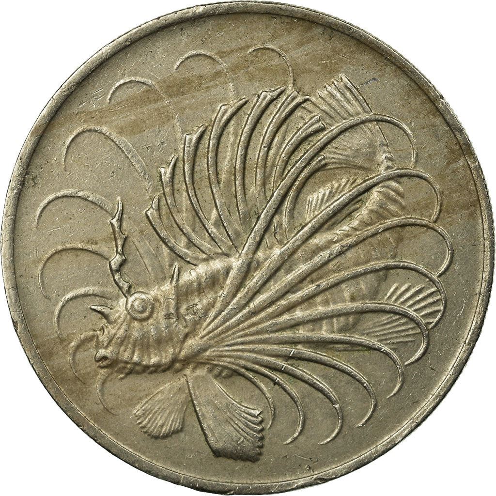 Singapore 50 Cents Coin | KM5 | 1967 - 1985 Copper-nickel