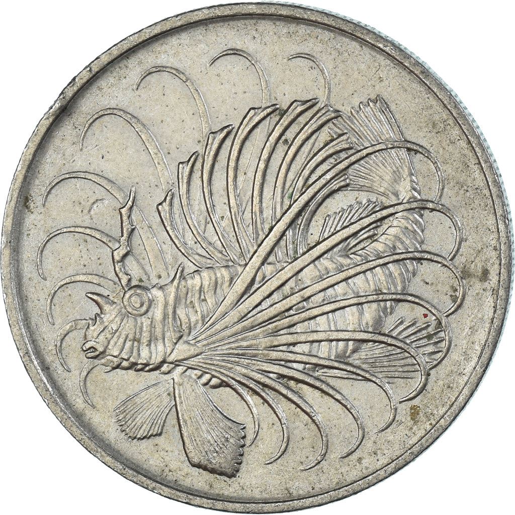Singapore 50 Cents Coin | KM5 | 1967 - 1985 Copper-nickel