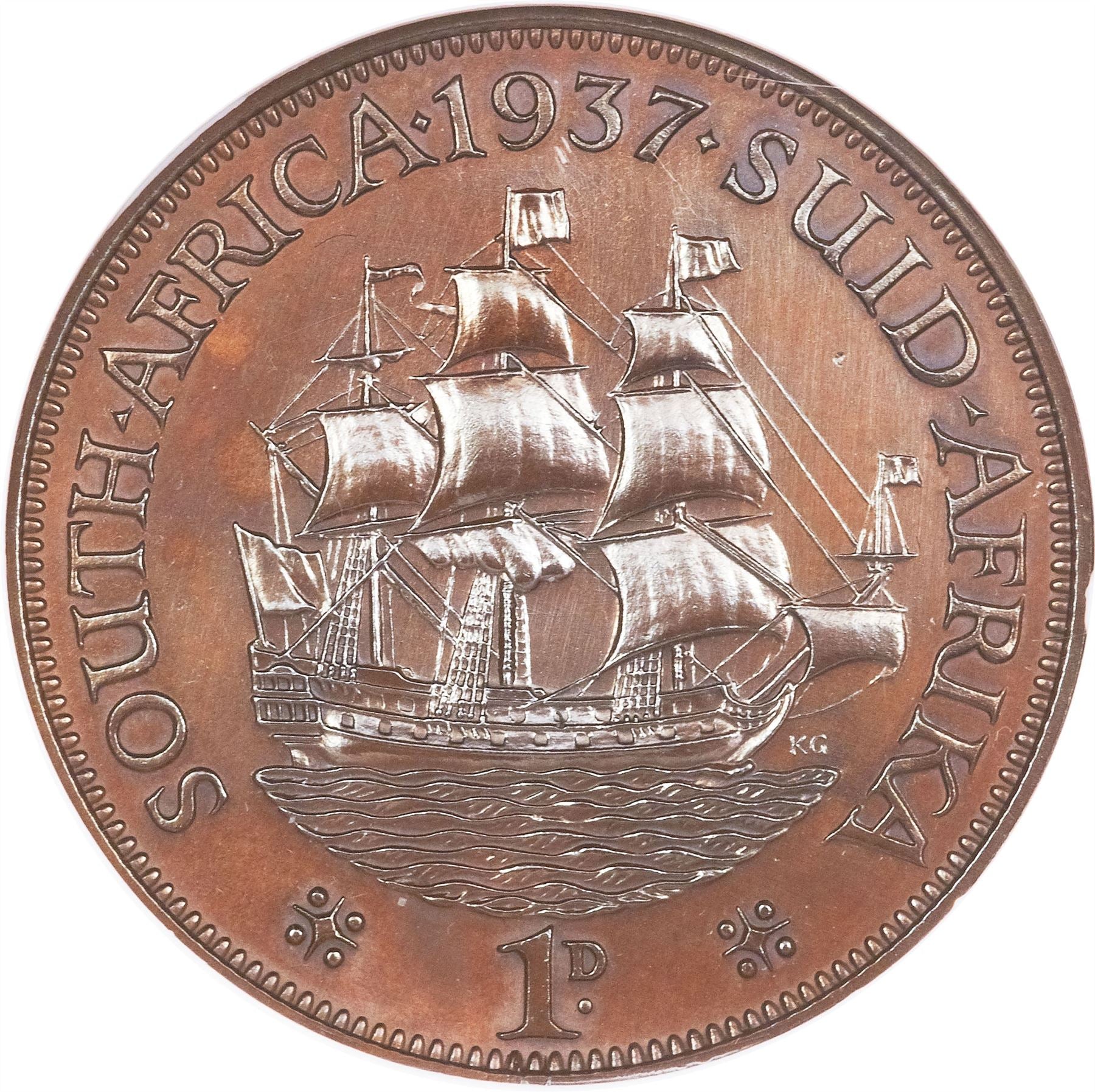 相場よりお安いと思います！キシ族貨幣3本セット　西アフリカ　キシペニー South Africa 1 Penny Coin | George V | 1D | KM14.3 | 1931 - 1936