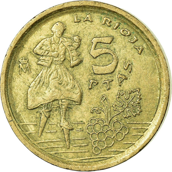 Spain-5-Pesetas-La-Rioja-Coin-