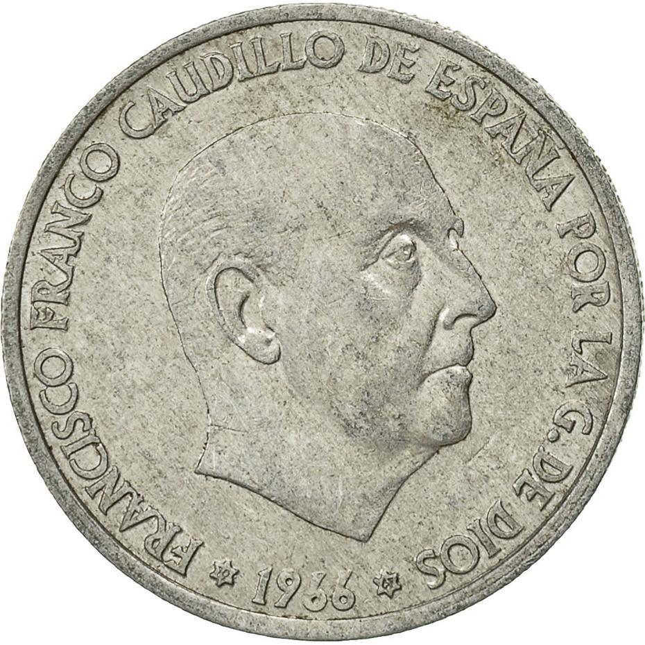 Spain 50 Centimos - Francisco Franco Coin KM795 1966 Fair and exposition