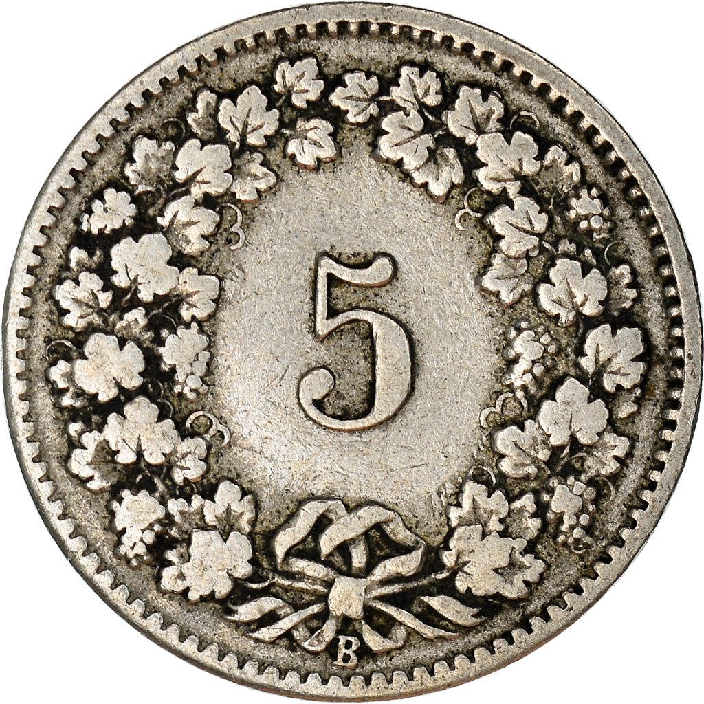 スイスコイン スイス5ラッペン | 自由の女神リベルタス | KM26 | 1879