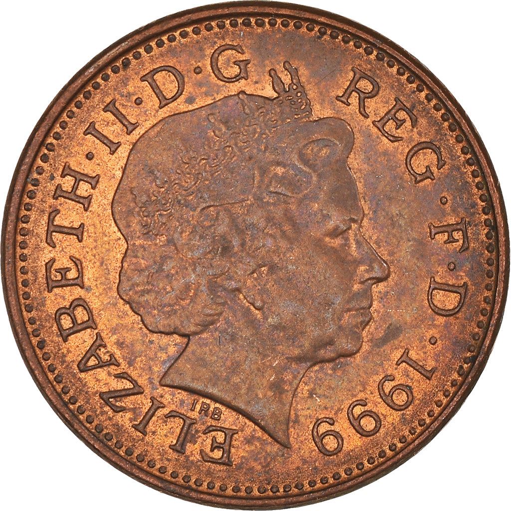 United Kingdom 1 Penny - Elizabeth II 4th portrait | non-magnetic, set issue | Coin KM986a 1999
