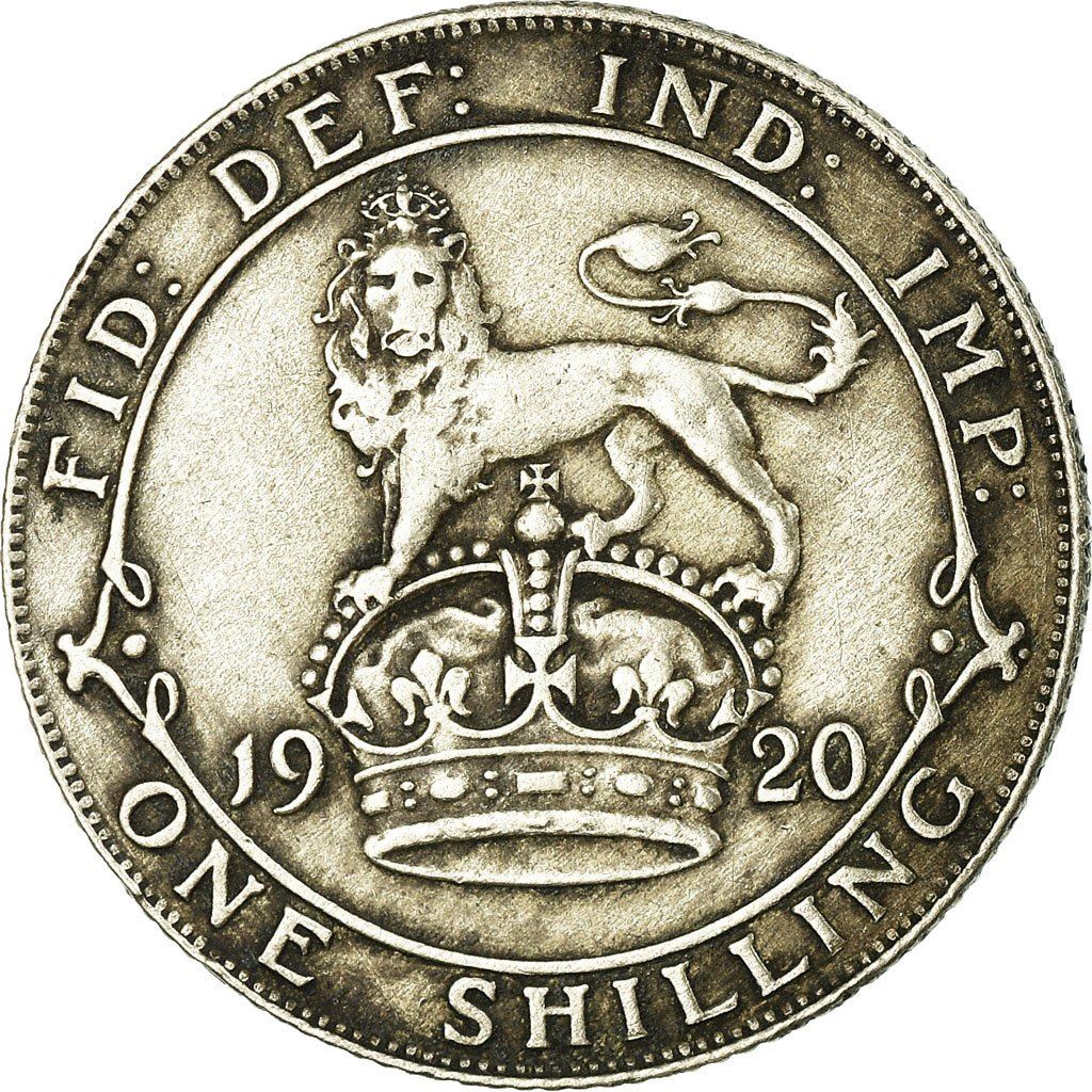 United Kingdom 1 Shilling Coin | George V 2nd type | 1920 - 1926