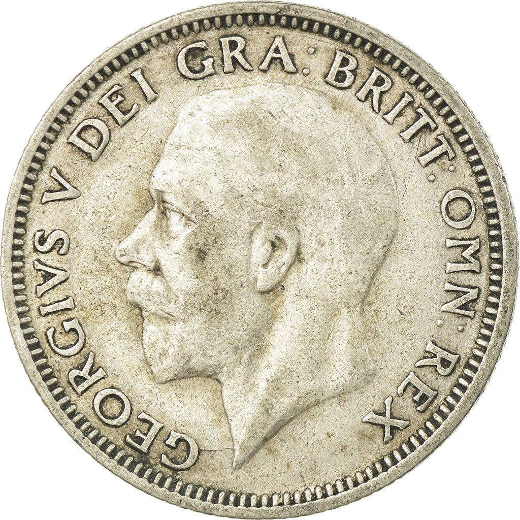 United Kingdom 1 Shilling Coin | George V 3rd type | Silver | Modified effigy | 1926 - 1927