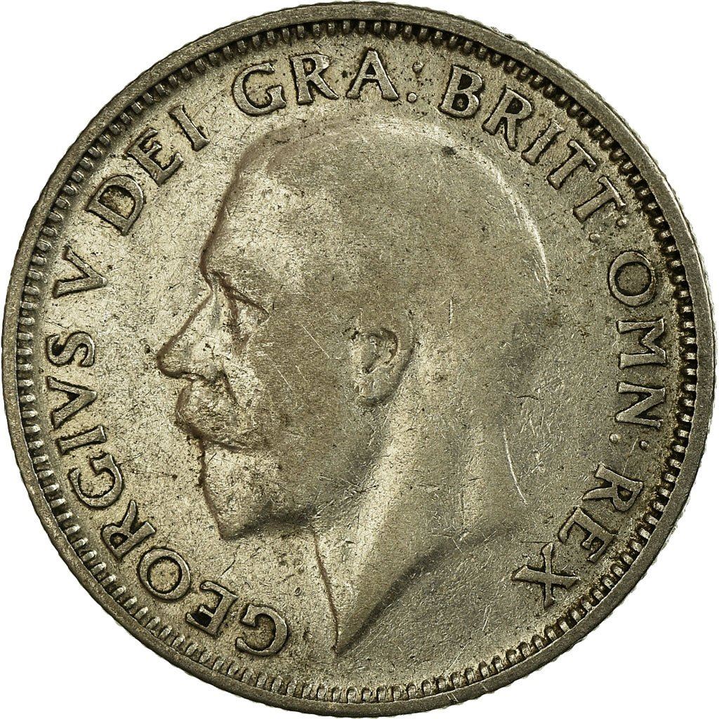 United Kingdom 1 Shilling Coin | George V 3rd type | Silver | Modified effigy | 1926 - 1927
