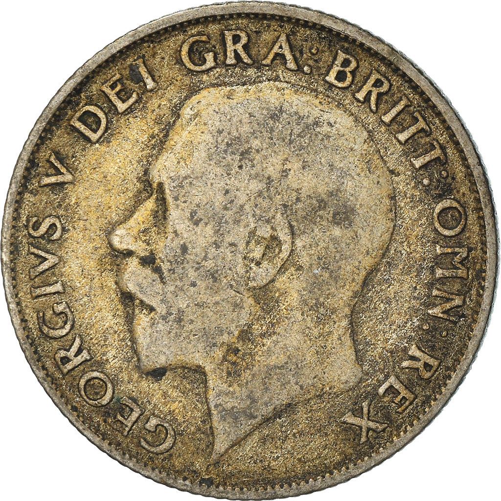 United Kingdom 1 Shilling Coin | George V 3rd type | Silver | Modified effigy | 1926 - 1927