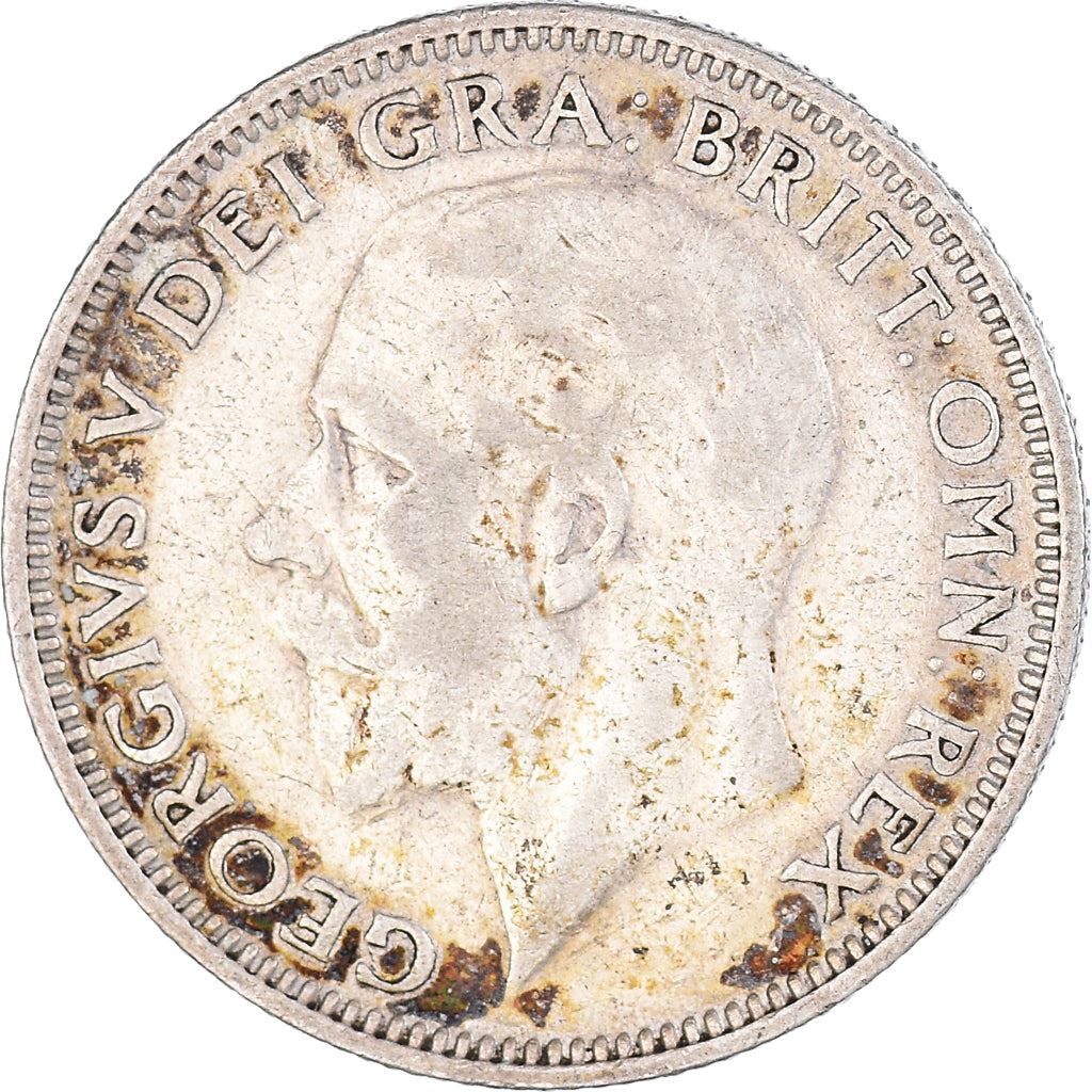 United Kingdom 1 Shilling Coin | George V 3rd type | Silver | Modified effigy | 1926 - 1927