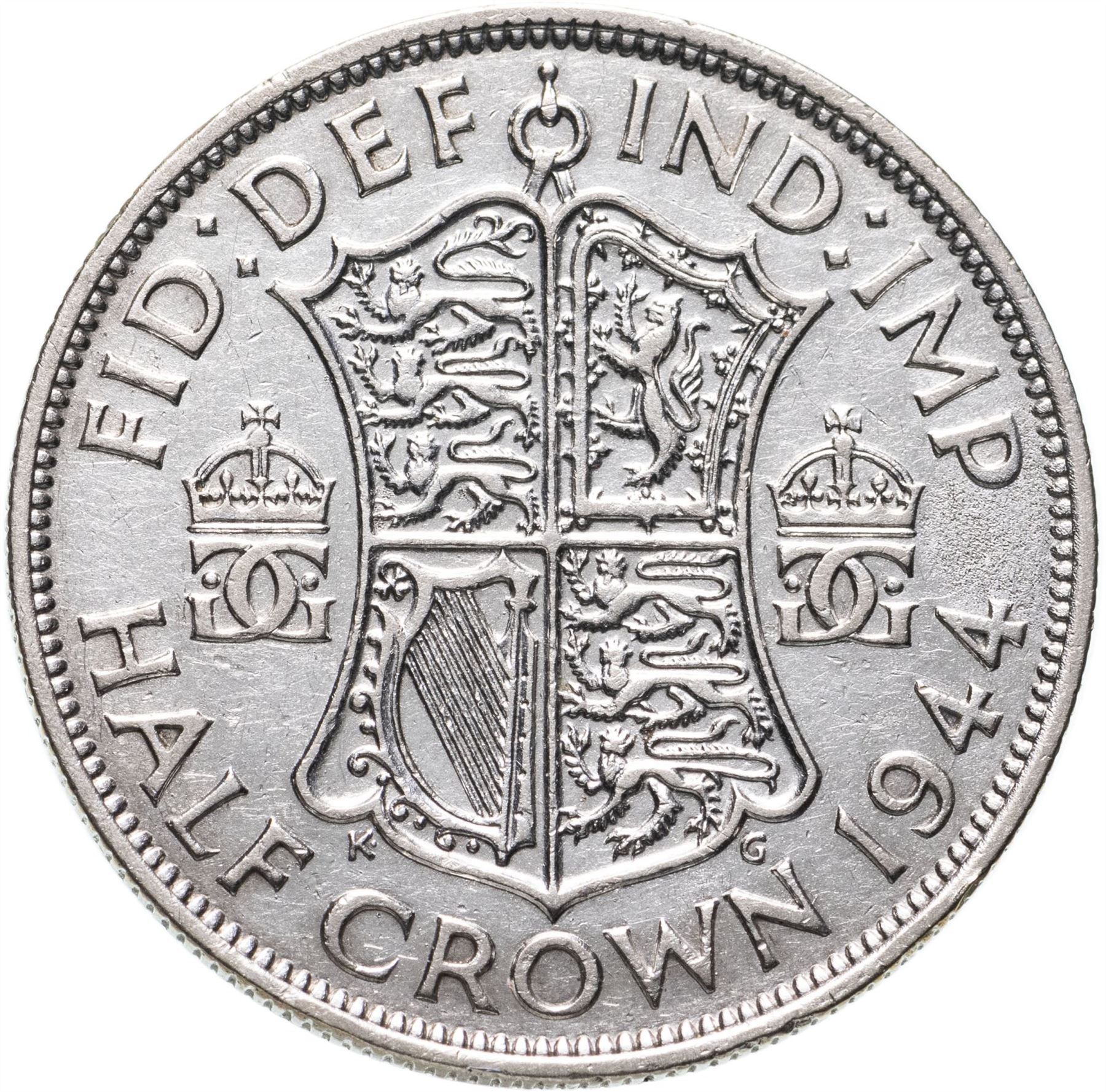 United Kingdom Coin ½ Crown | George VI 1st type | 1937 - 1946