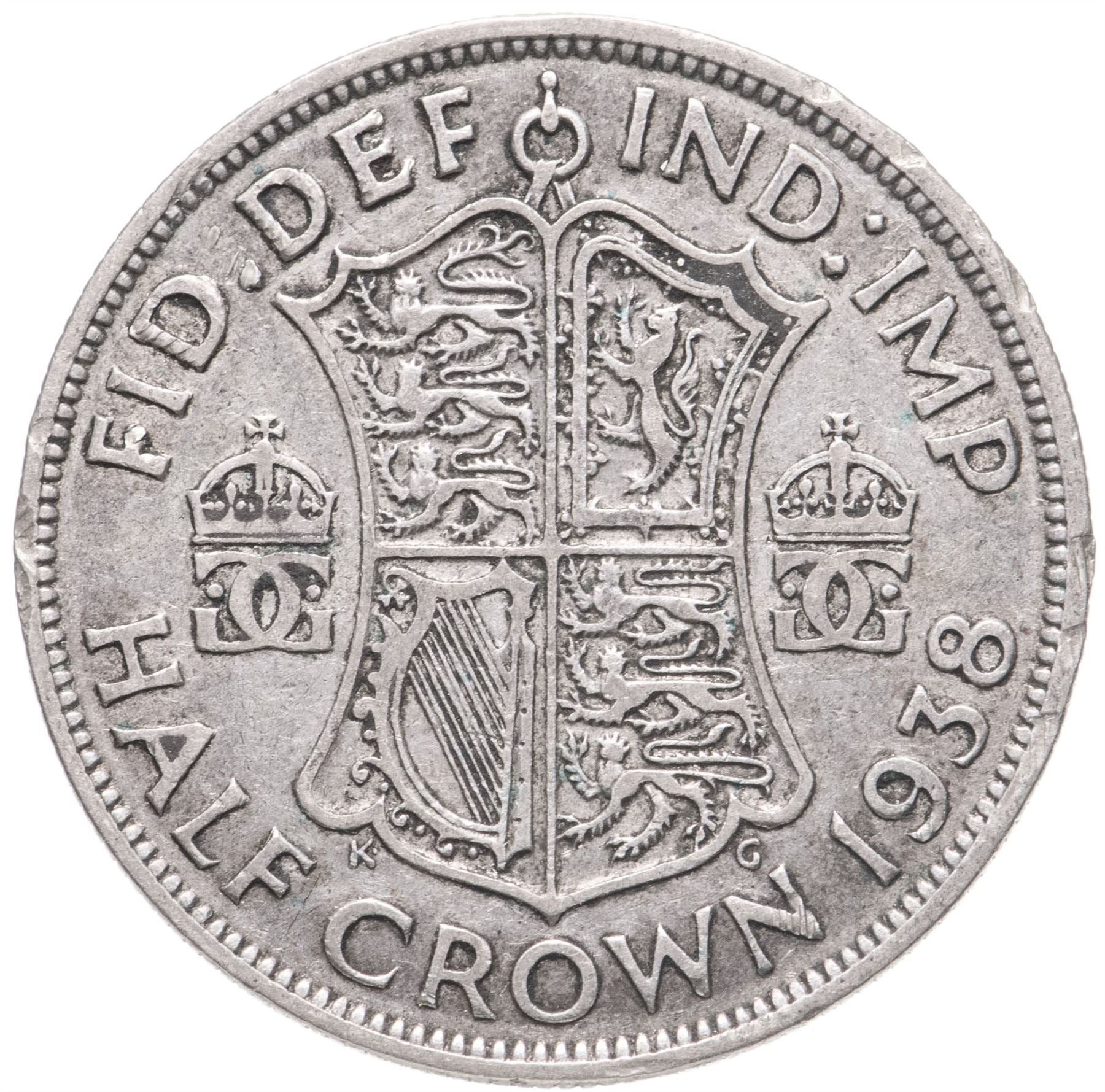 United Kingdom Coin ½ Crown | George VI 1st type | 1937 - 1946