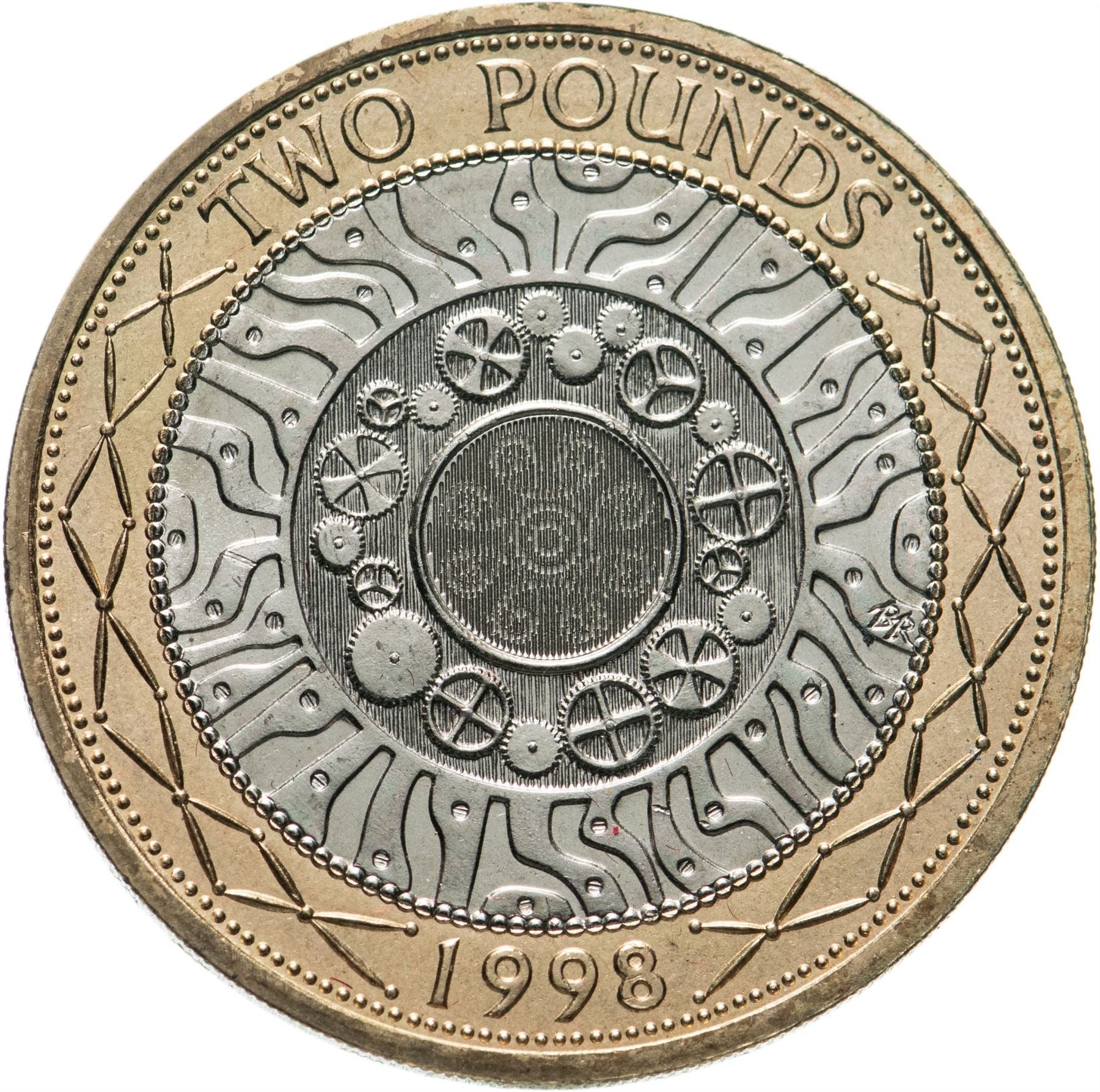 United Kingdom Coin 2 Pounds | Elizabeth II 4th portrait | Technology | 1998 - 2015