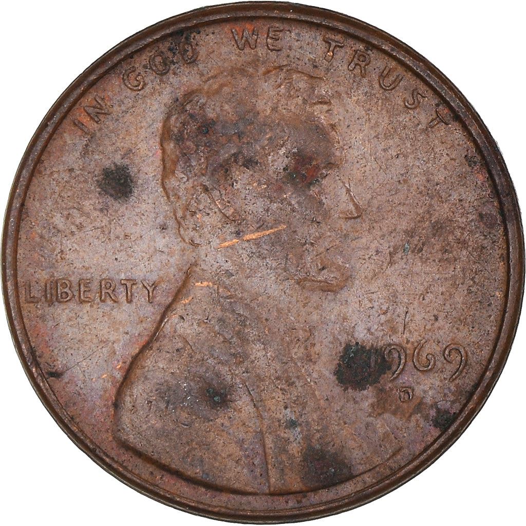 United States | 1 Cent Coin | Abraham Lincoln | KM:201 | 1959 - 1982
