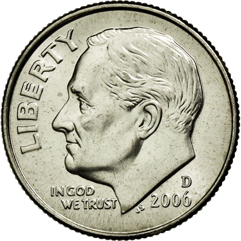 アメリカ合衆国 | 1ダイム硬貨 | フランクリン・D・ルーズベルト | KM