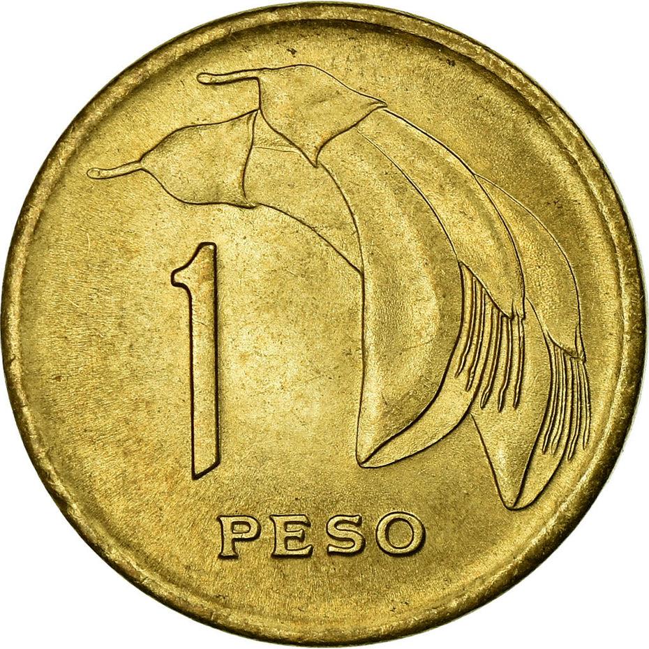 Uruguay Coin Uruguayan 1 Peso | Erythrina cristagalli Coral | Jose Gervasio Artigas | KM49 | 1968