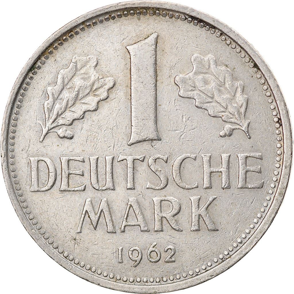 West German 1 Deutsche Mark Coin | KM110 | 1950 - 2001