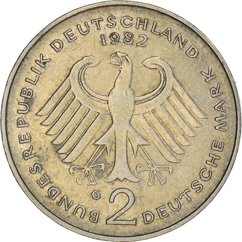 本日限定価格 旧ドイツ連邦共和国 ドイツ マルクセット 西ドイツ 2ドイツマルク硬貨 | コンラート・アデナウアー | KM124