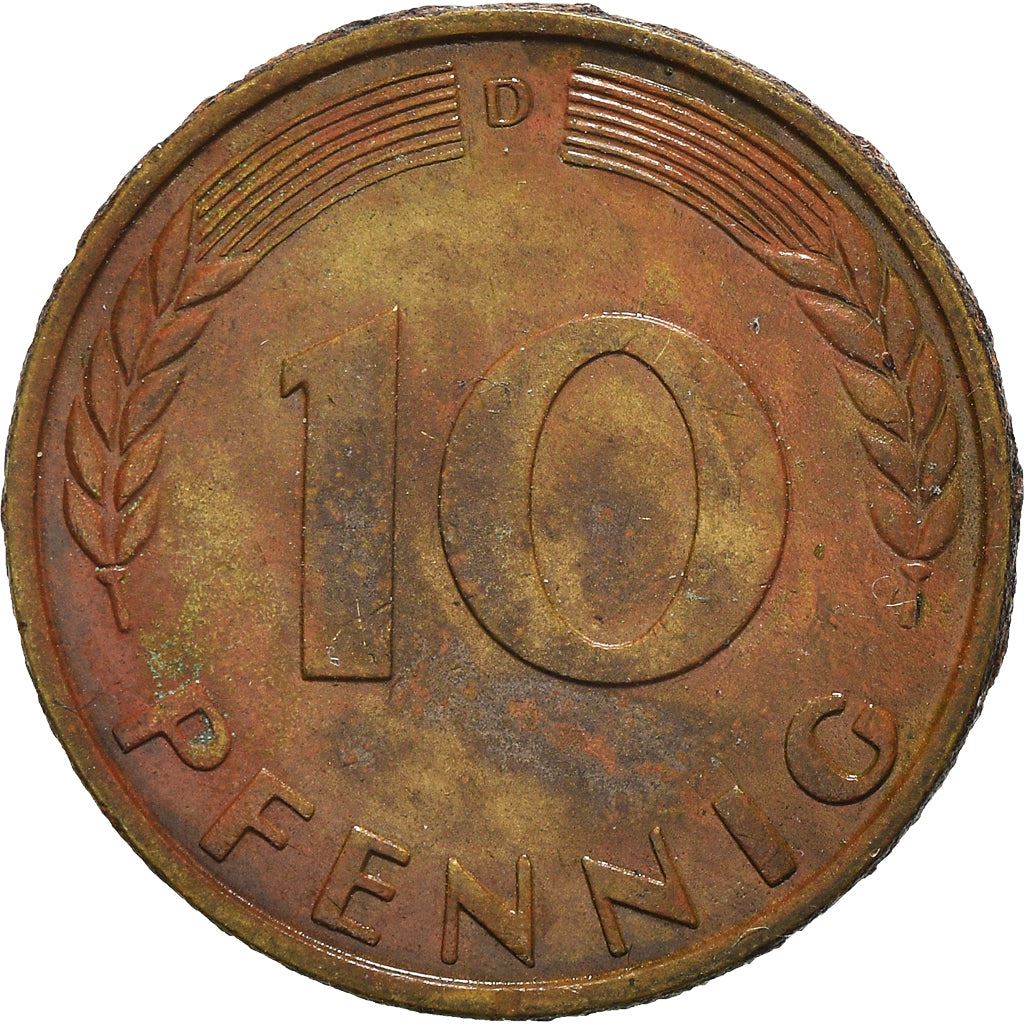 West Germany 10 Pfennig | 100 Coins | Bundesrepublik Deutschland | KM108 | 1950 - 2001