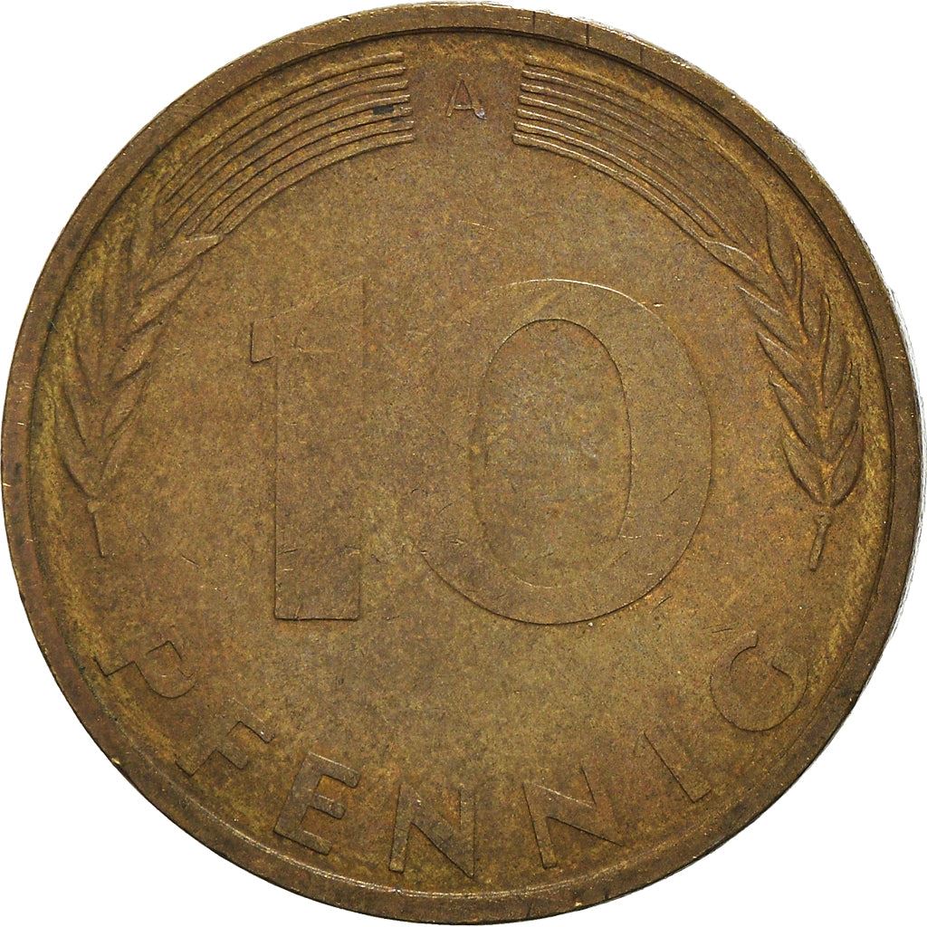 West Germany 10 Pfennig | 100 Coins | Bundesrepublik Deutschland | KM108 | 1950 - 2001
