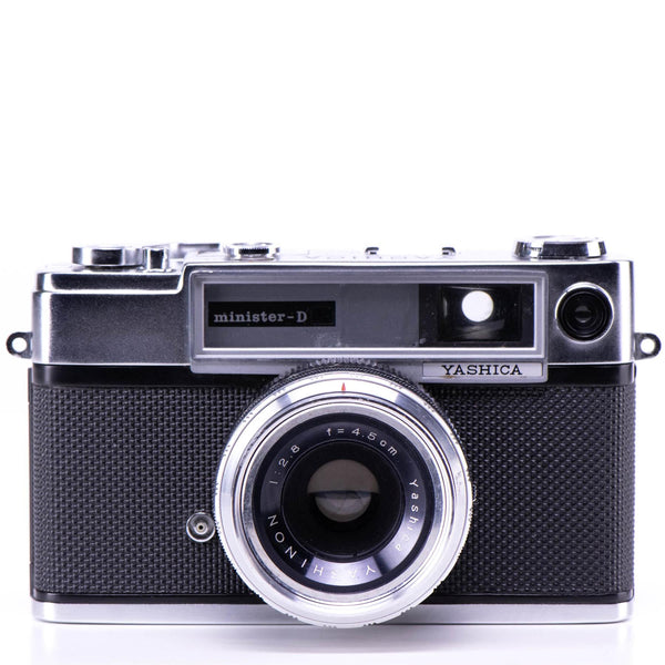 Yashica minister-D Camera | 45mm f2.8 lens | White | Japan | 1964 | No