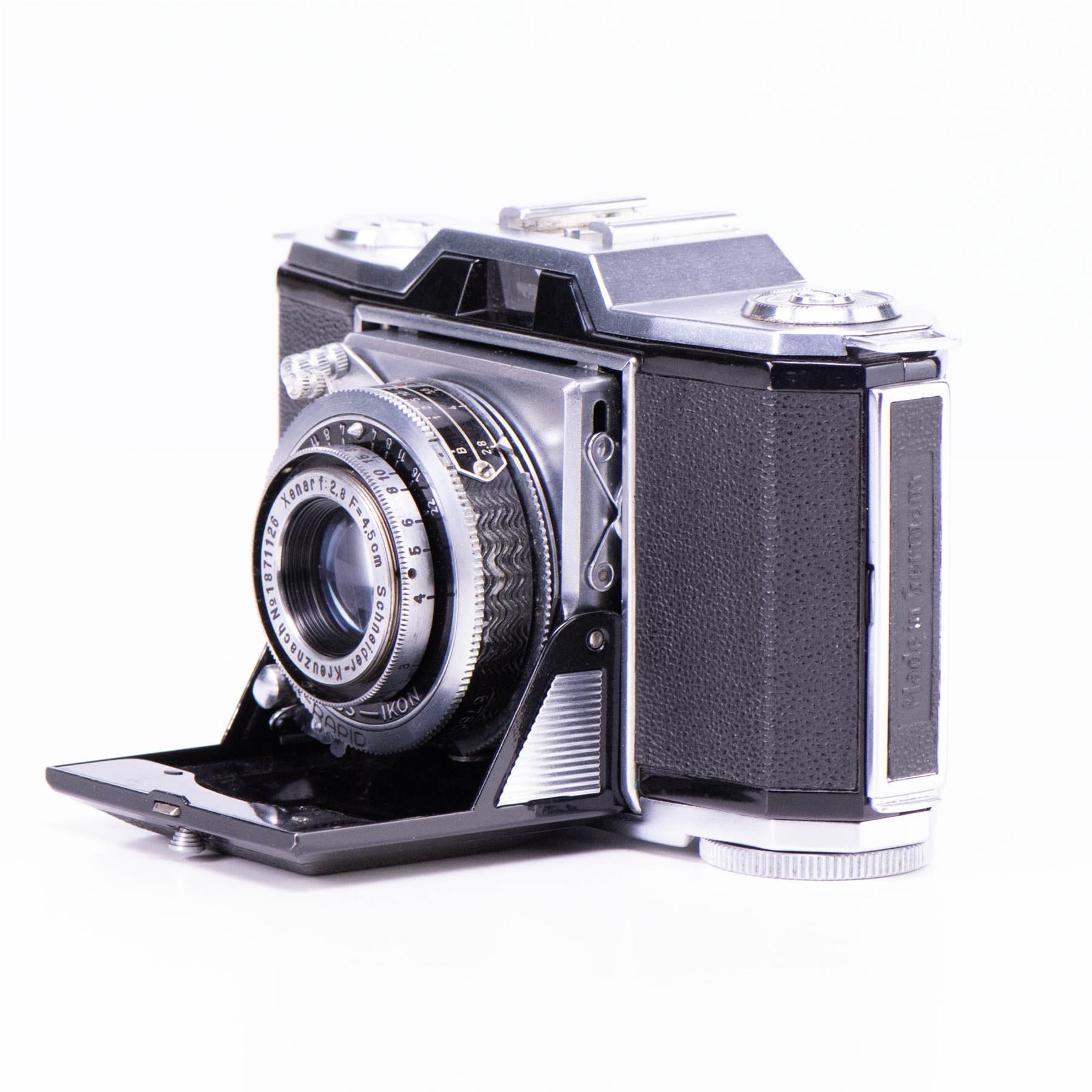 Zeiss Ikonta tessar 45 f2.8 シャッターOK ジャク品 Zeiss Ikon tessar 45mm 1:2.8 Lens Vintage 35mm folding