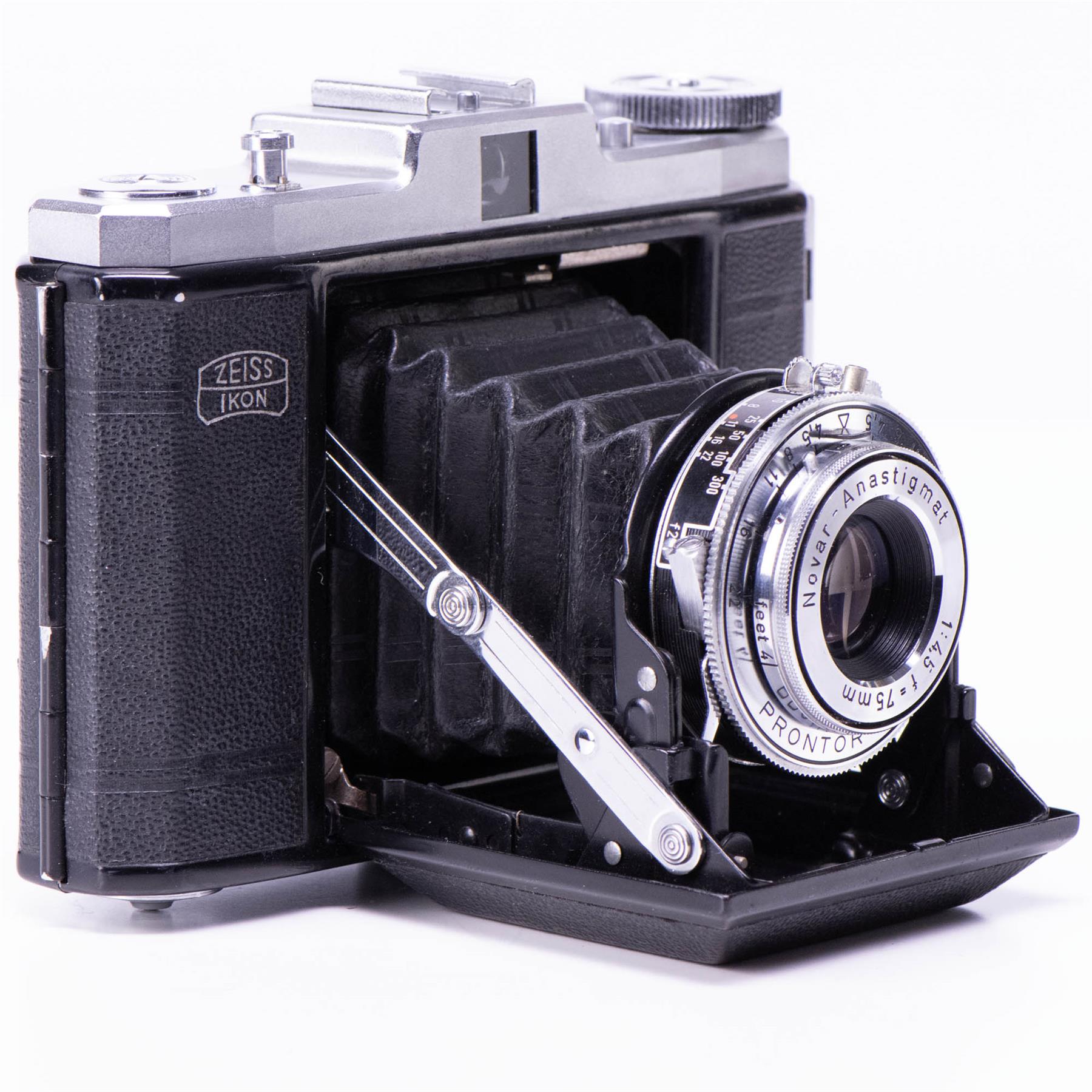 ツアイス イコン ネッター セミ判 ネッター 4.5/75 付き Zeiss Ikon