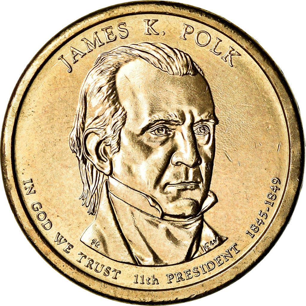 United States | 1 Dollar Coin | James K. Polk | Km:452 | 2009