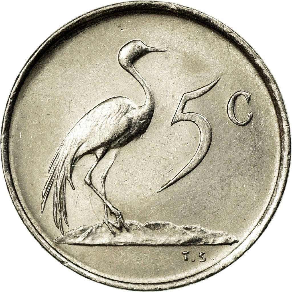 South Africa 5 Cents Coin | Charles Swart | English Legend - SOUTH AFRICA | KM76.1 | 1968