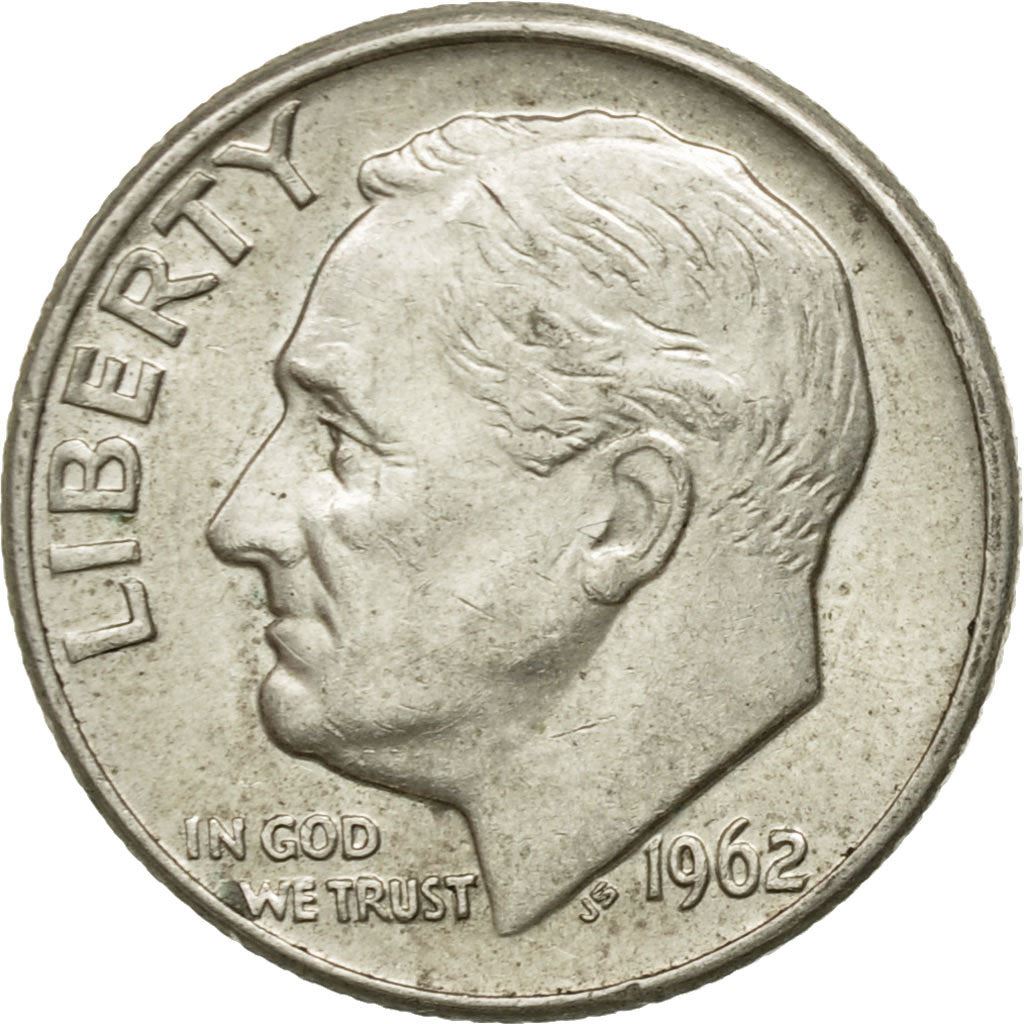アメリカ合衆国 | 1ダイム硬貨 | フランクリン・D・ルーズベルト | KM:195 | 1946年 - 1964年