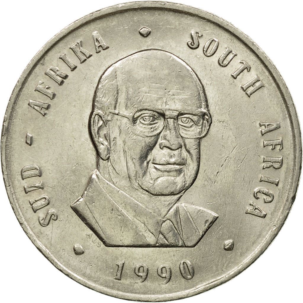 South Africa 1 Rand Coin | Pieter W. Botha | KM141 | 1990