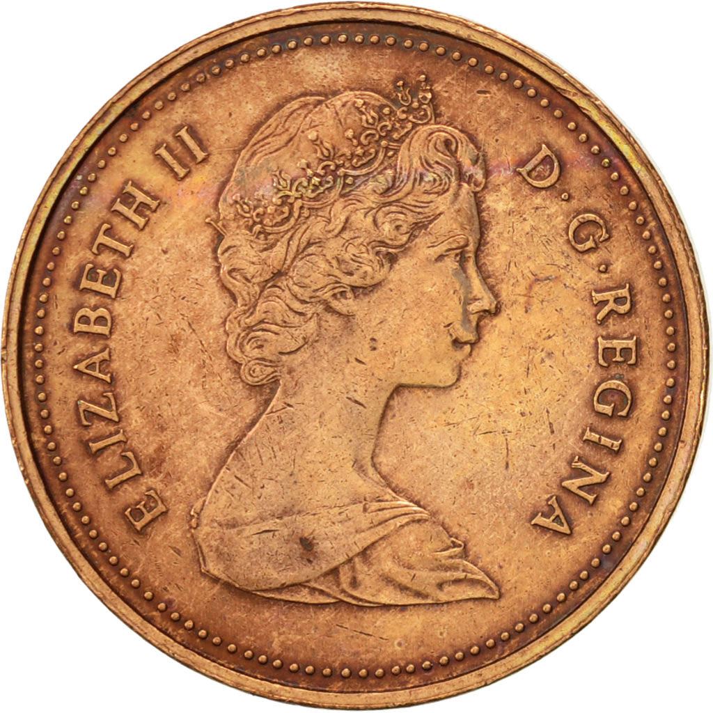 Canada | 1 Cent Coin | Bronze | 2nd portrait | KM:127 | 1980-1981
