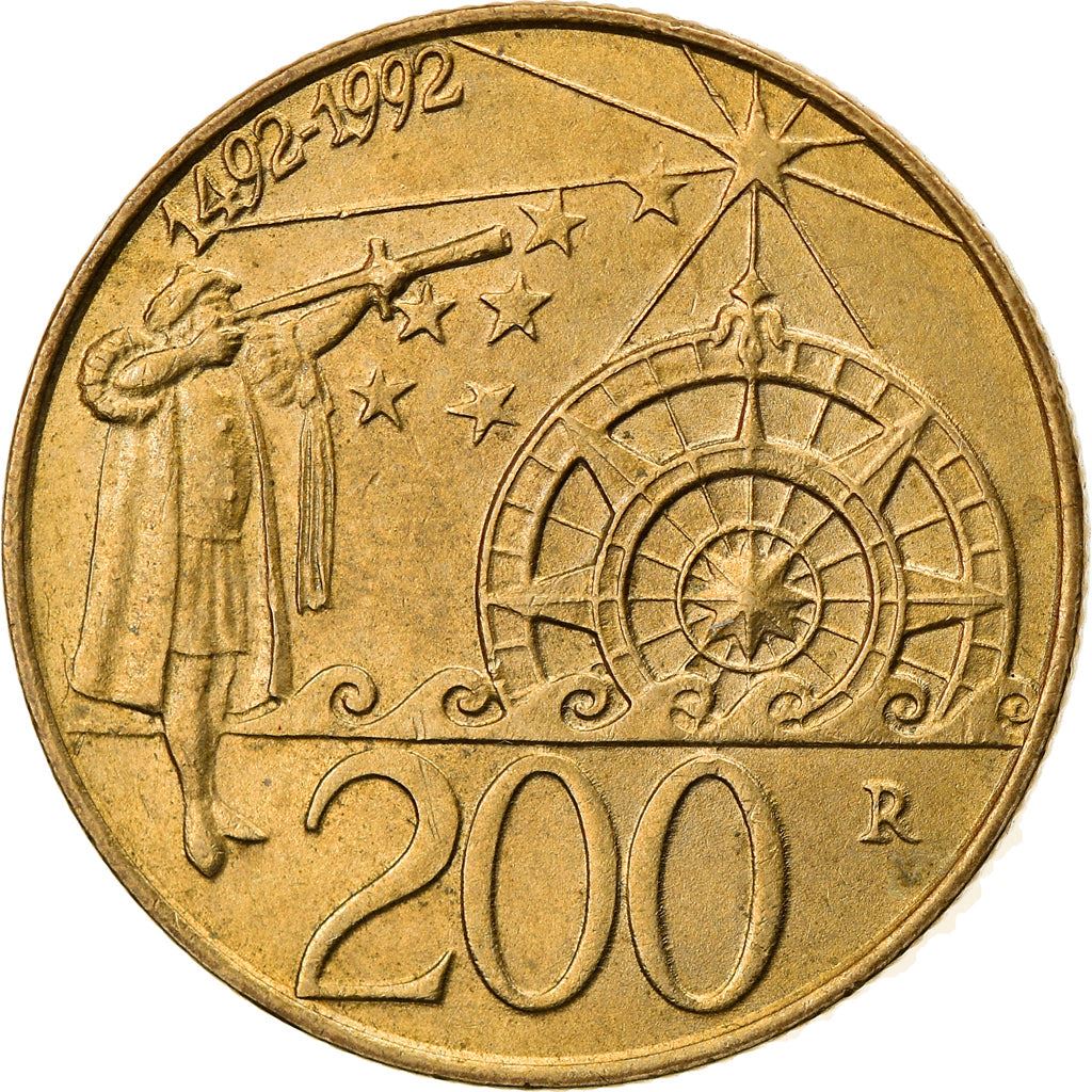 San Marino | 200 Lire Coin | Discovery of America | Km:285 | 1992