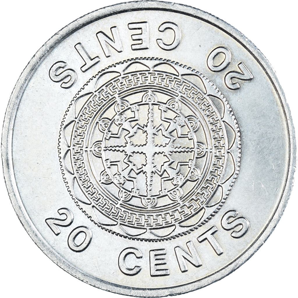 सोलोमन द्वीप समूह | 20 सेंट सिक्का | एलिजाबेथ द्वितीय | मलाइता पेंडेंट | Km:5 | 1977 - 1983