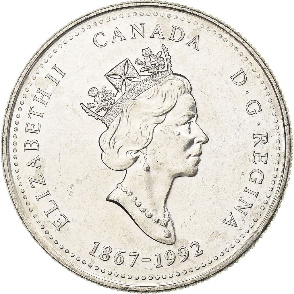 Canada | 25 Cents Coin | Nickel | Manitoba | KM:214 | 1992