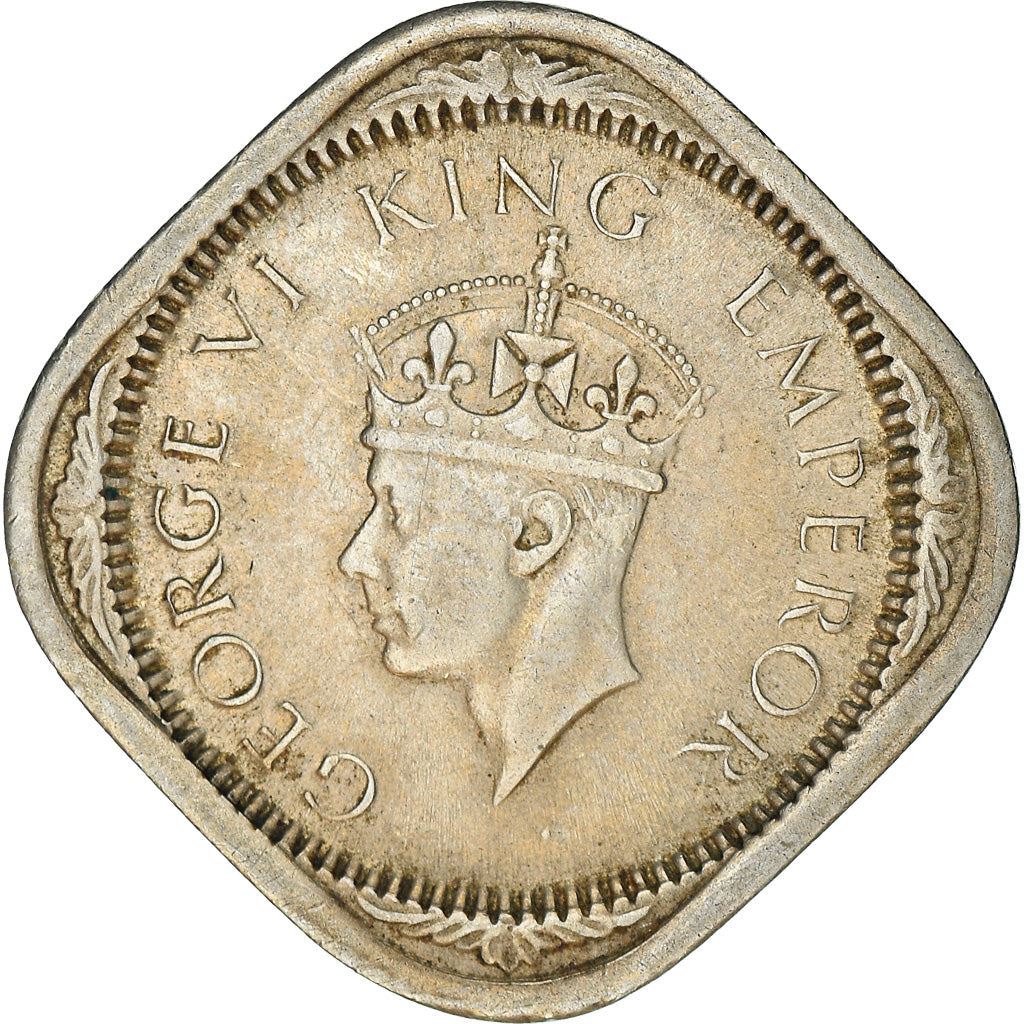 India - British | 2 Annas Coin | King George VI | Km:541 | 1939 - 1941