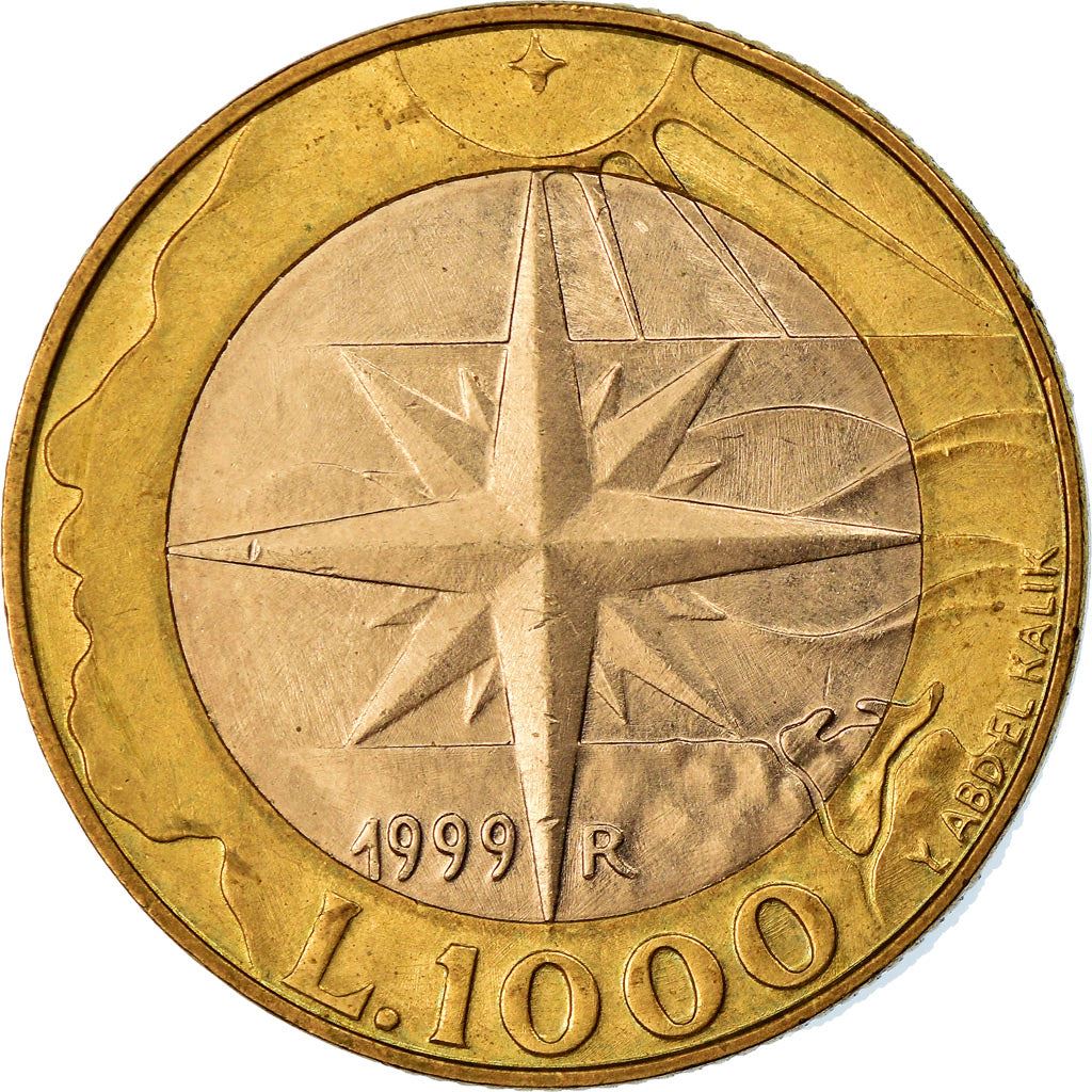 San Marino | 1000 Lire Coin | Ancient allegory | Km:395 | 1999